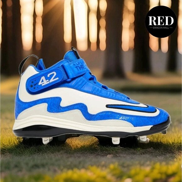 Nike Air Max Griffey 1 Jackie Robinson Baseball Cleats DC9980-100 - Men\'s Sz 12 main image 5